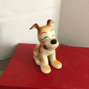 Vtg Occupied Japan Ceramic Dog Figurine